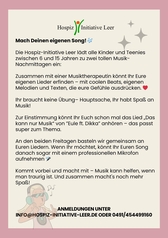 Bild Flyer Songwriting für Trauernde Kids 2025