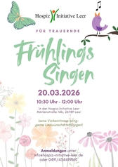 Bild Flyer Fr&uuml;hlings Singen F&uuml;r Trauernde
